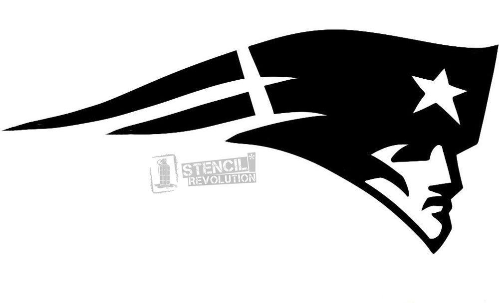Printable Black and White Logo - New England Patriots Logo Stencils. logos. Stencils