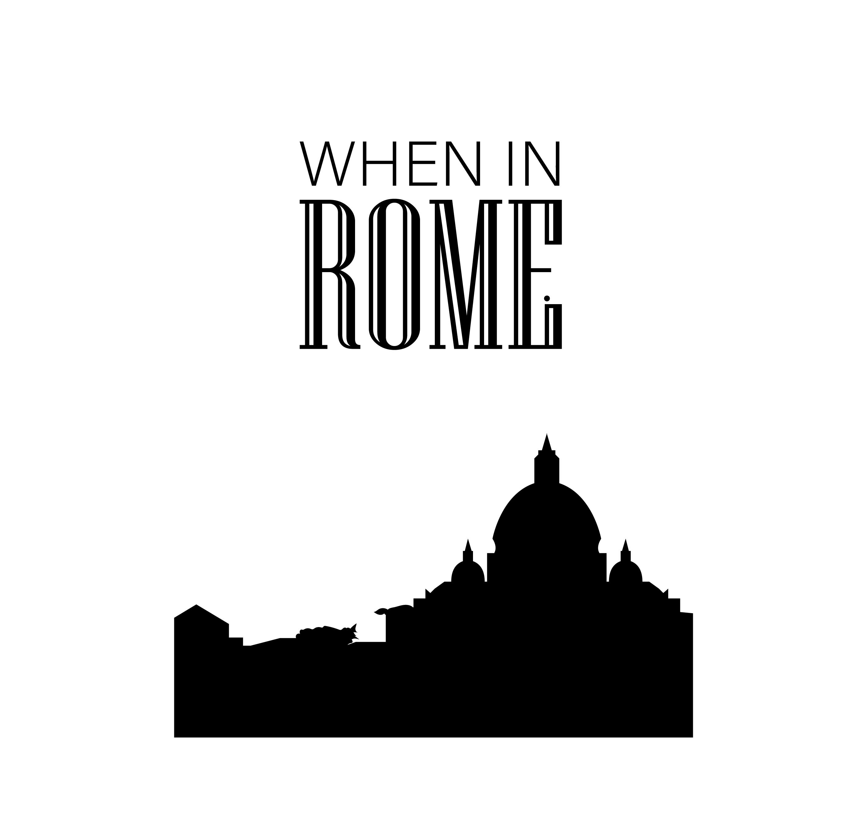 Printable Black and White Logo - photo When In Rome Black and White Printable'2C Black and White'2C