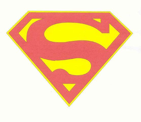 Red Yellow Superman Logo - Misc