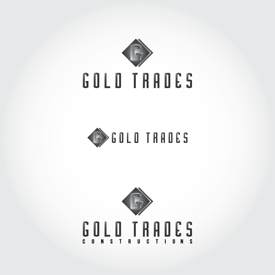 Gold Black and White Construction Logo - Modern, Bold, Construction Logo Design for Gold Trades by ...