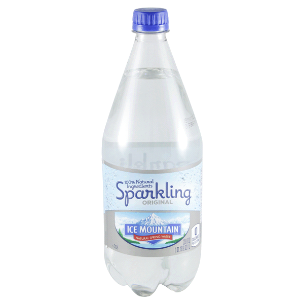 Water Bottle Ice Mountain Logo - Ice Mountain Sparkling Natural Spring Water 33.8 oz