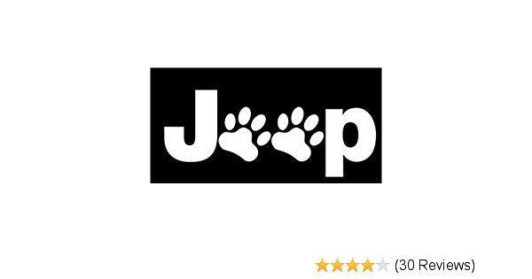 Black Paw Logo - Amazon.com: Puppy Paw Print Jeep Logo Die Cut Vinyl Decal Sticker 6 ...
