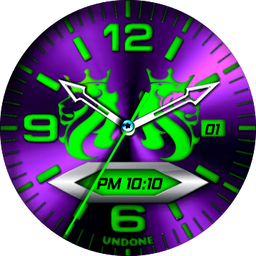 Purple and Green R Logo - purple green lions 12h violet for G Watch R - FaceRepo