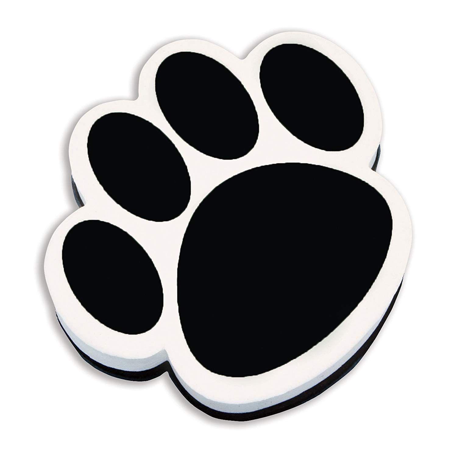 Black Paw Logo - Amazon.com: Ashley Productions Paw Magnetic Whiteboard Eraser, Black ...