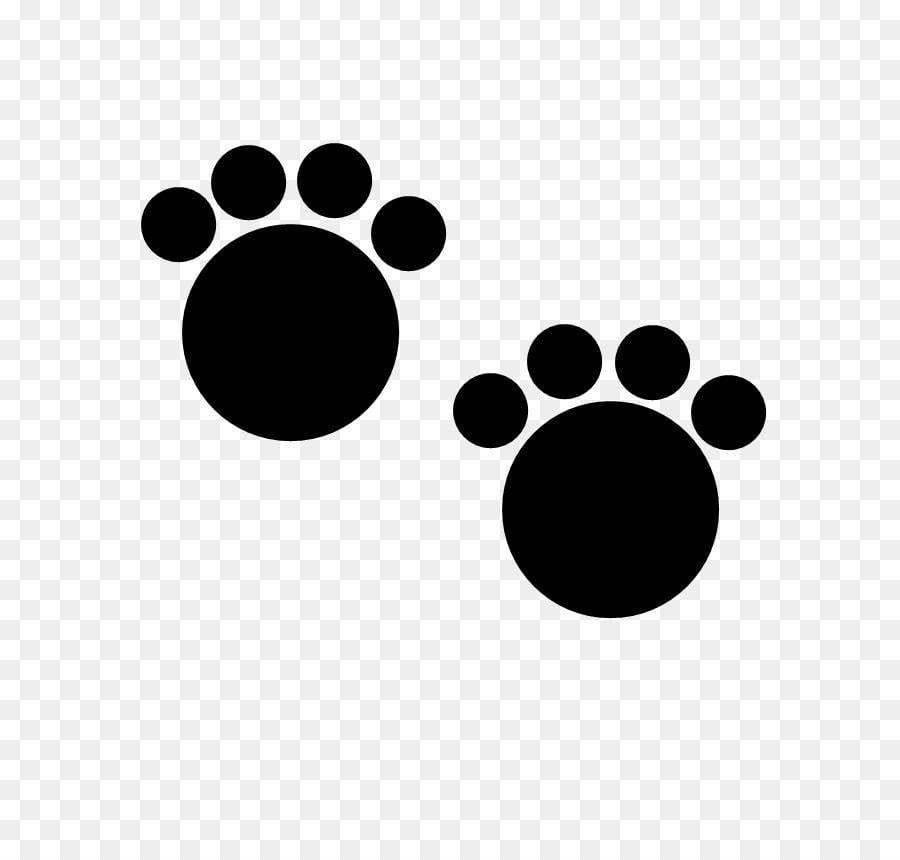 Black Paw Logo - Dog Paw Cat Printing Clip art - black paw prints png download - 860 ...
