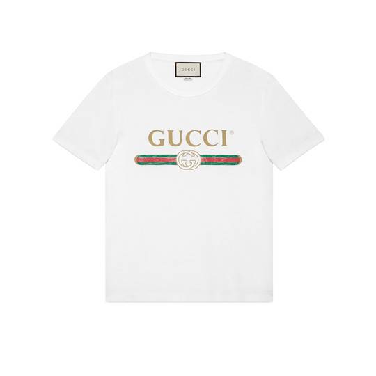 Gucci Clothing Logo - Oversize washed T-shirt with Gucci logo
