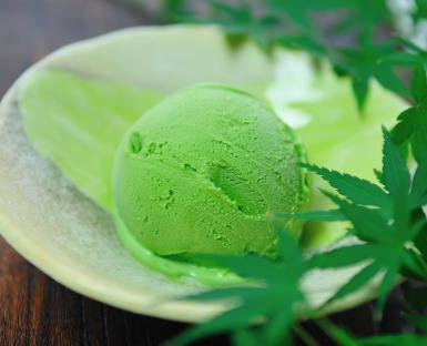 Ice Cream Green Leaf Logo - A Delicious Green Tea Ice Cream Recipe