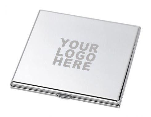 Silver Square Logo - Silver Square Compact Case, Custom Logo Imprint