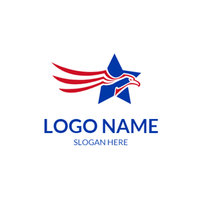 Newspaper with Red Eagle Logo - Free Eagle Logo Designs. DesignEvo Logo Maker