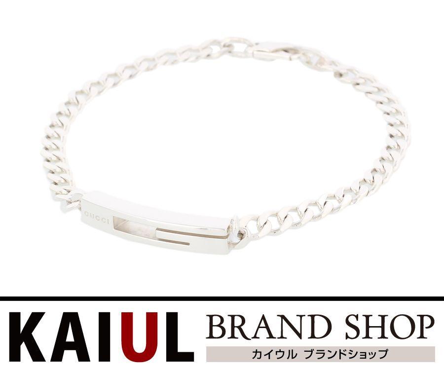 Silver Square Logo - KAIUL Rakuten Market store: Gucci G logo bracelet SV silver square ...