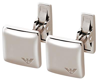 Silver Square Logo - Emporio Armani Gents Sterling Silver Square Cufflinks With Eagle ...