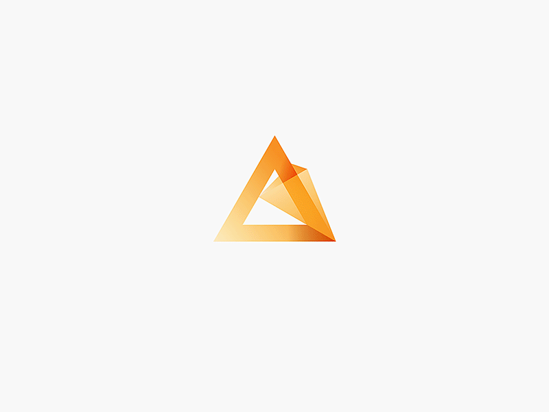 Orange Triangle Logo - Triangle Logo Intro