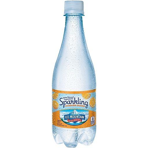 Water Bottle Ice Mountain Logo - ICE MOUNTAIN Sparkling Natural Spring Water, Mandarin Orange 16.9