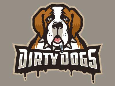 Funny Team Logo - Dirty Dogs