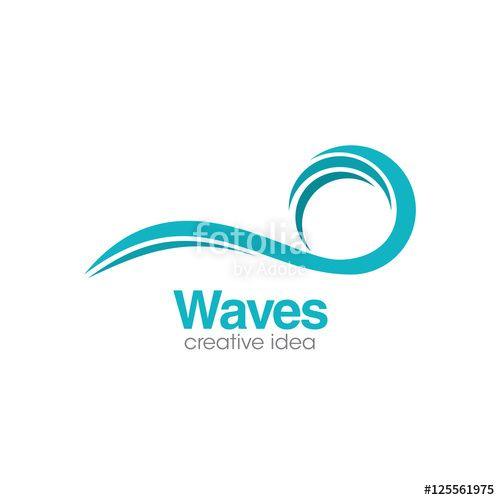 Abstract Waves Logo - Abstract Wave Creative Concept Logo Design Template