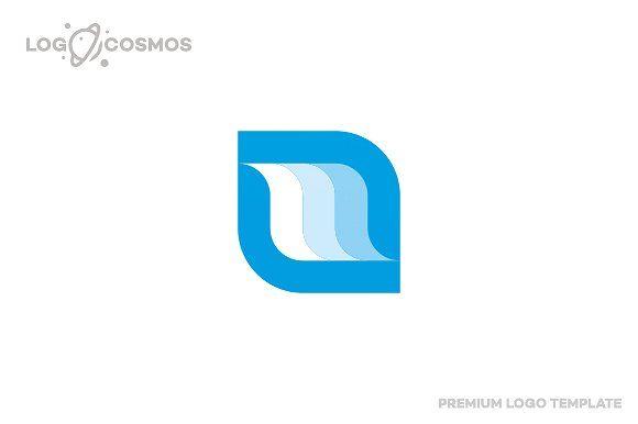 Abstract Waves Logo - Mobil App - Letter M & A Logo ~ Logo Templates ~ Creative Market