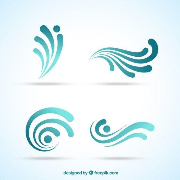 Abstract Waves Logo - Abstract wave logos Free Vector | Supplement Logos | Pinterest ...