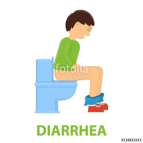 Diarrhea Logo - Diarrhea icon cartoon. Single sick icon from the big ill, disease ...