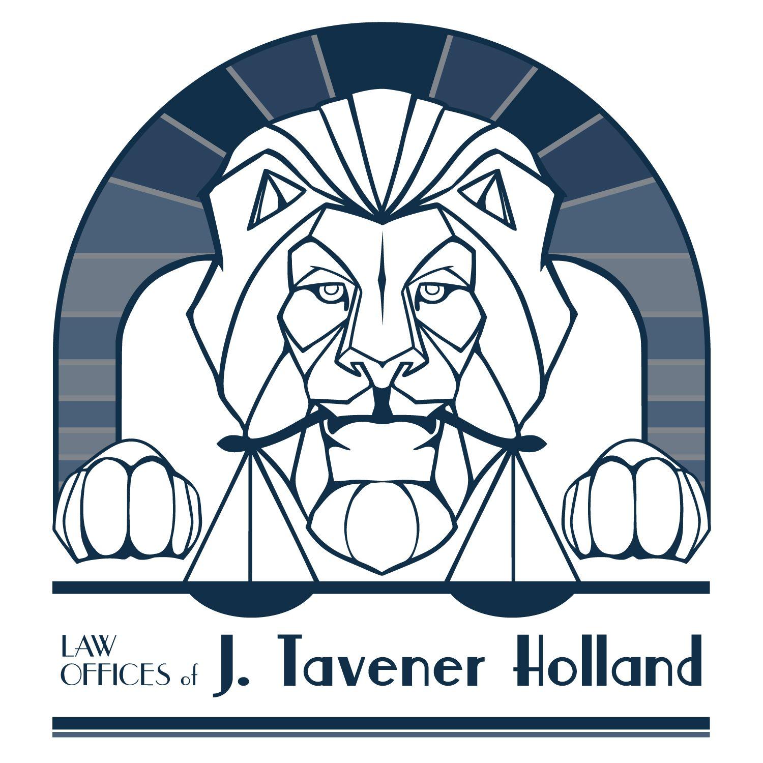 Art Deco Lion Logo - J Tavener Holland Law Offices Logo. ishCreatives. Creative