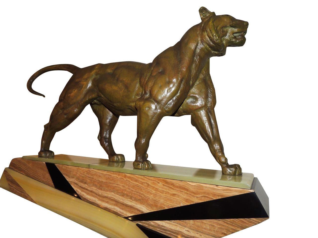 Art Deco Lion Logo - Bronze Art Deco Lion Sculpture. Statues. Art Deco Collection