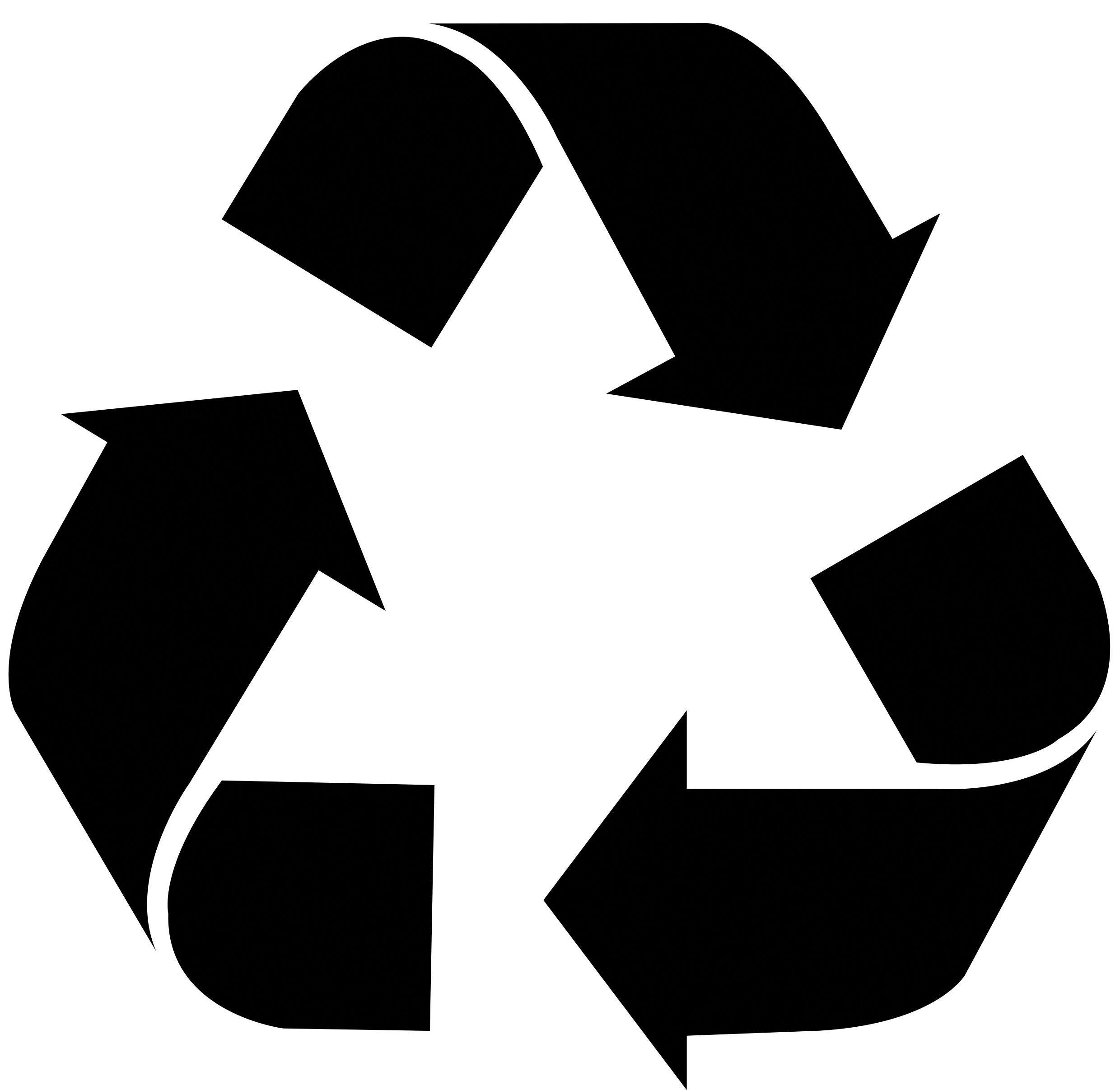 Black and White Recycle Logo - recycle logo - Free Large Images | recycling | Recycling, Symbols ...