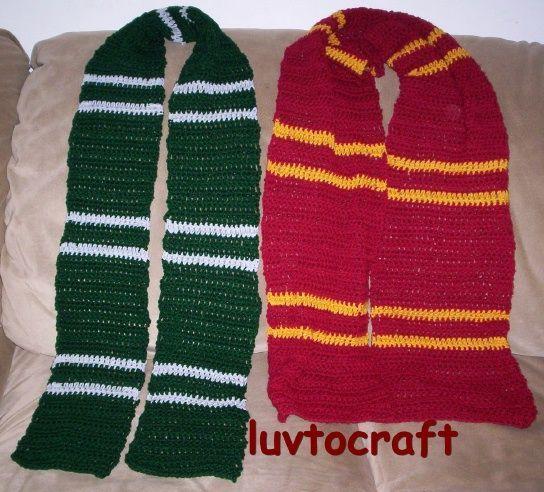 Crochet Harry Potter HP Logo - Harry Potter Scarf - Luvtocraft's Creations more diy HP crochet