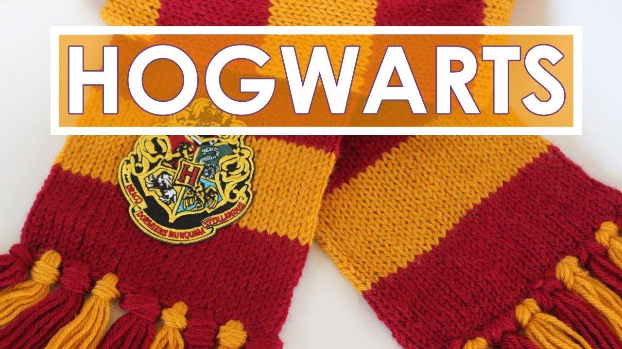 Crochet Harry Potter HP Logo - Studio Knit's Harry Potter Hogwarts Scarf ⚡ Free Pattern - YouTube