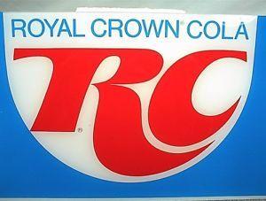 Royal Crown Cola Logo - VINTAGE ROYAL CROWN COLA RC VENDING MACHINE SIGN PLEXIGLASS 22¼ X