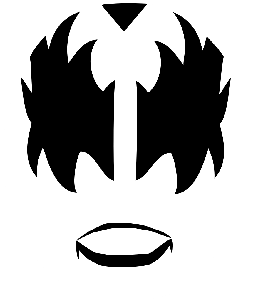 Kiss Face Logo - File:KISS devil face.svg