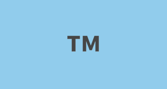 Blue TM Logo - ™ Trade Mark Sign Emoji