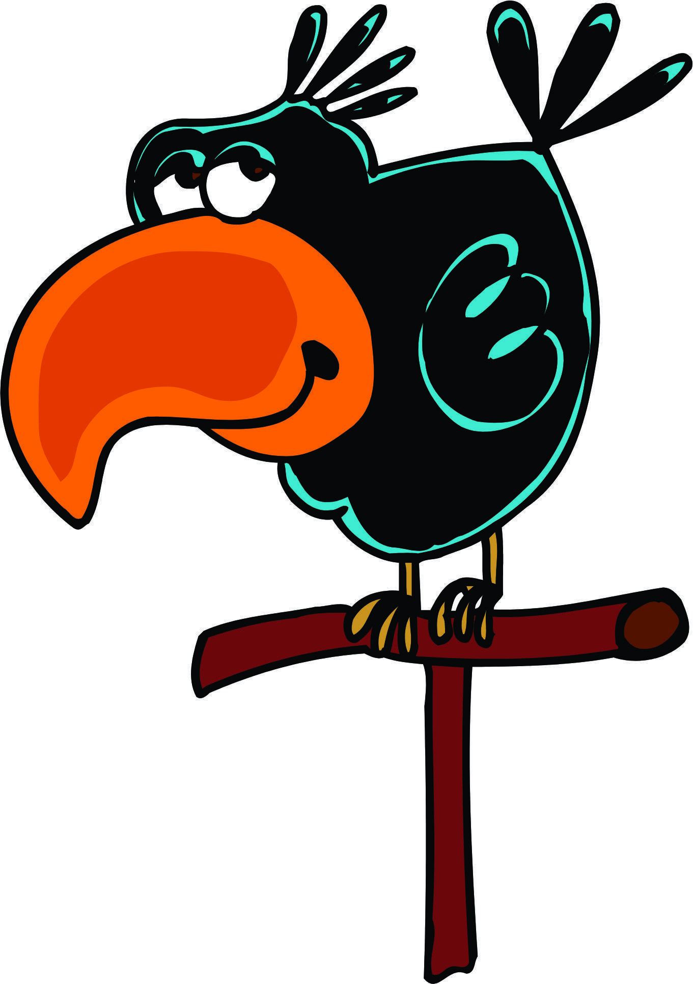 Cartoon Crow Logo - Crow Cartoon Characters Clipart - Free Clipart | crows | Clip art ...