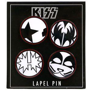 Kiss Face Logo - Authentic KISS Band Multi Face Lapel Pin Set NEW 676092556222 | eBay