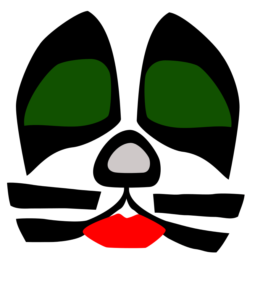 Kiss Face Logo - Plik:KISS cat face.svg – Wikipedia, wolna encyklopedia