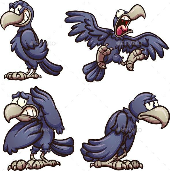 Cartoon Crow Logo - Cartoon Crow