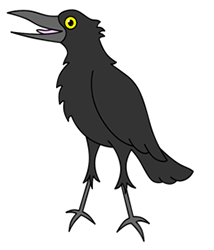Cartoon Crow Logo - Cartoon crow drawing | Shrinky Dink Jewelry | Pinterest | Drawings ...