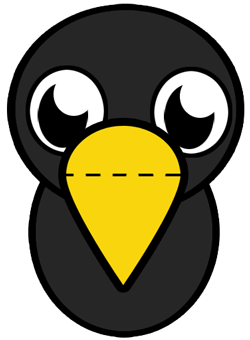 Cartoon Crow Logo - How to Draw Cartoon Baby Crows in Easy Step by Step Lesson - How to ...