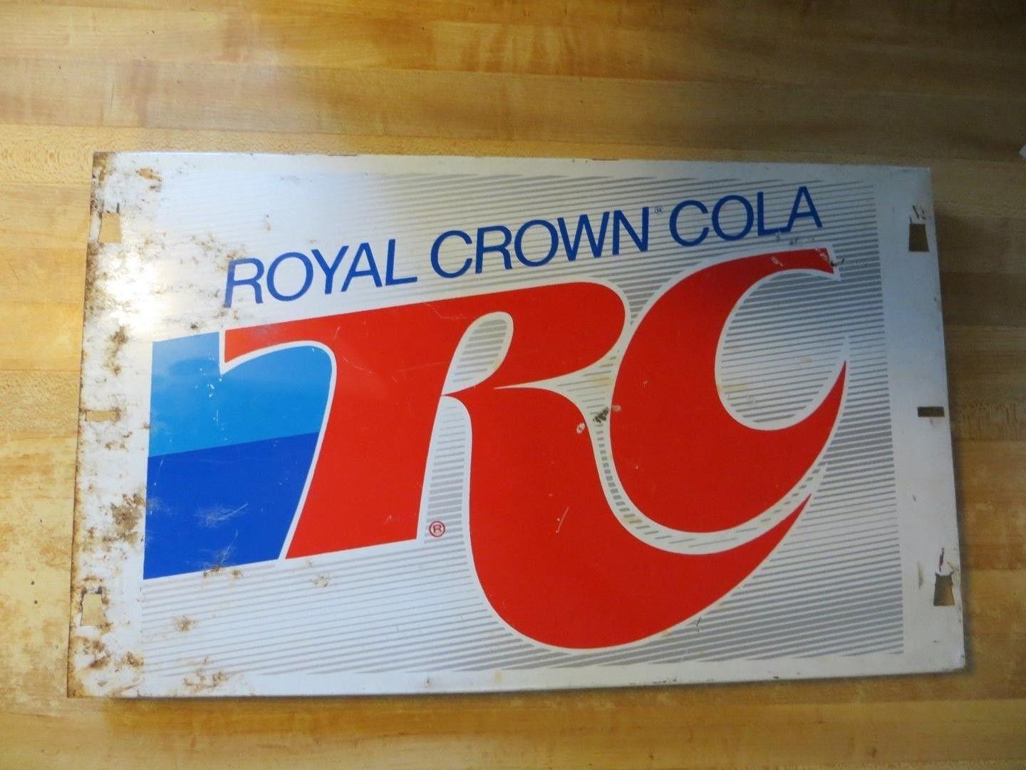 Royal Crown Cola Logo - RC Royal Crown Cola soda pop store display advertising logo steel