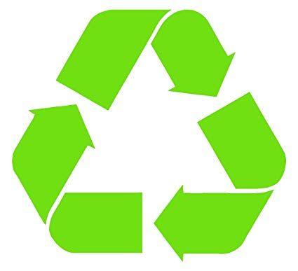 Recycle Logo - Recycle Logo LIME GREEN Sticker Go Earth Vinyl Sticker Recycling Can ...