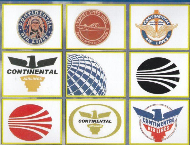 Continental Airlines Logo - Old continental airlines Logos