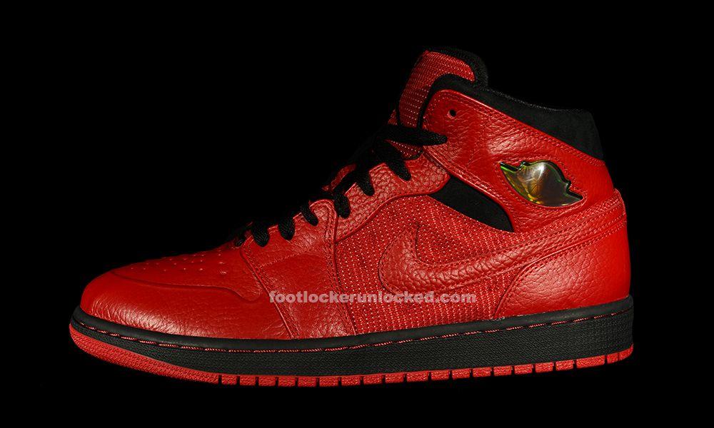 Red and Black Jordan Logo - Air Jordan 1 Retro '97 Textile “Red/Black” – Foot Locker Blog