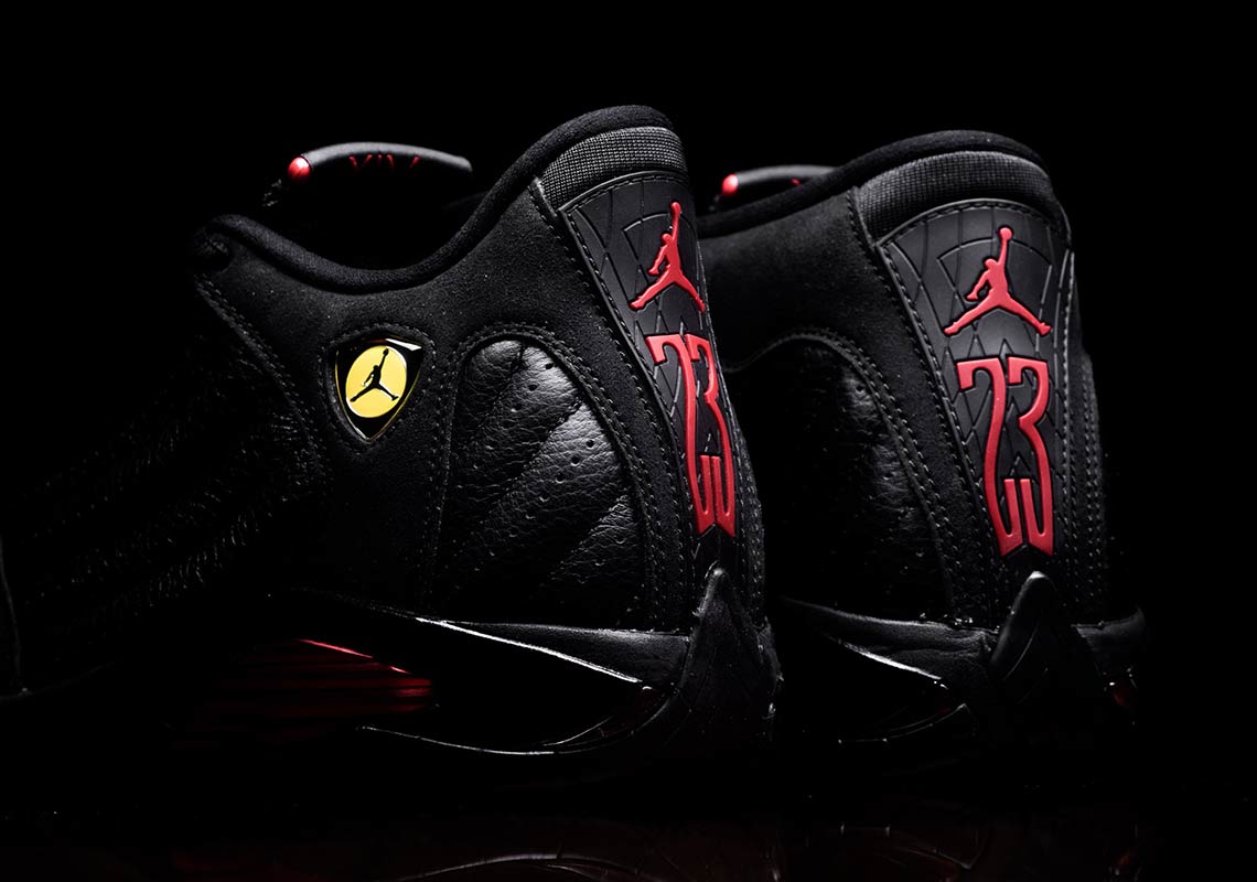 Red and Black Jordan Logo - Air Jordan 14 Last Shot GS PS Release Info