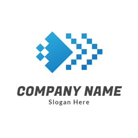 Blue Square Company Logo - Free Square Logo Designs. DesignEvo Logo Maker