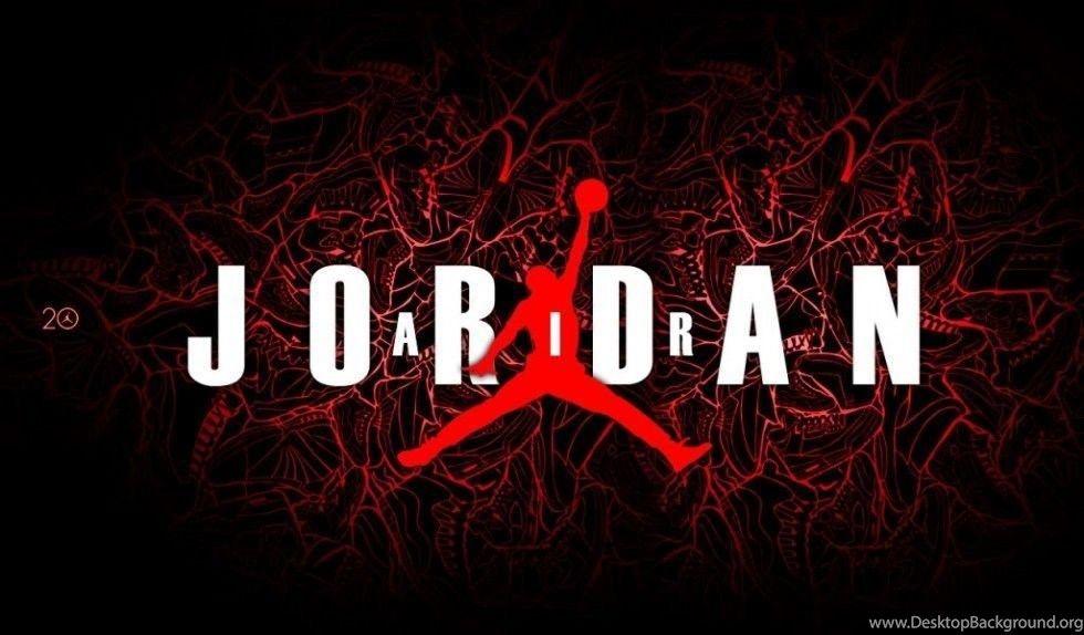 Red and Black Jordan Logo - Air Jordan Logo.jpg Desktop Background