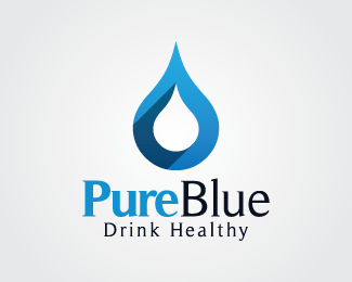 Blue Drop Logo - Pure Blue, Drop Logo Designed