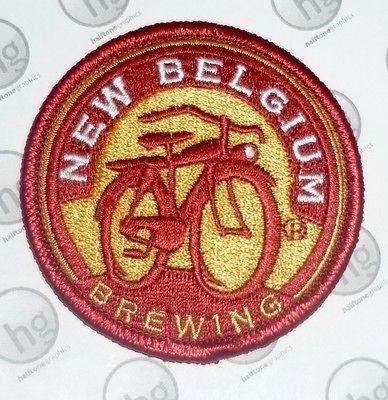 Fat Tire Logo - New Belgium Brewing Company BICYCLE LOGO PATCH Round Fat Tire Beer