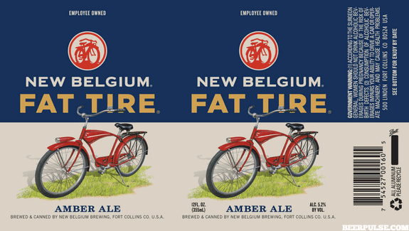 Fat Tire Logo - New Belgium Fat Tire Amber Ale