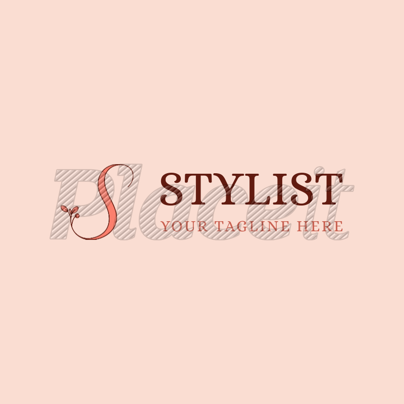Stylist Logo - Placeit Logo Maker with Floral Graphics