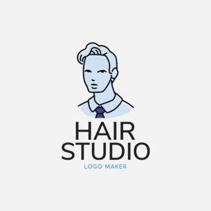 Stylist Logo - Placeit - Hair Stylist Logo Maker with Line Art