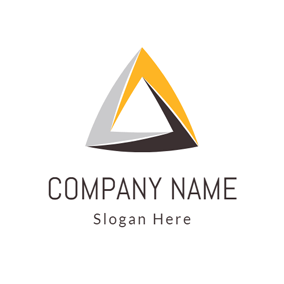 Orange Triangle Logo - Free Triangle Logo Designs. DesignEvo Logo Maker