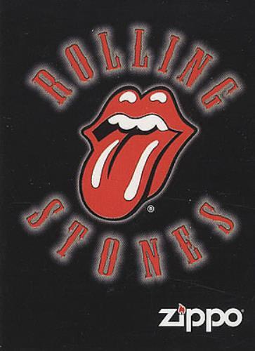 New Rolling Stone Logo - Rolling Stones Logo Zippo Lighter UK memorabilia 20887